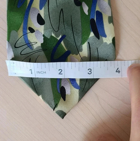 J. GARCIA  vintage tie, green and blue - Picture 8 of 8